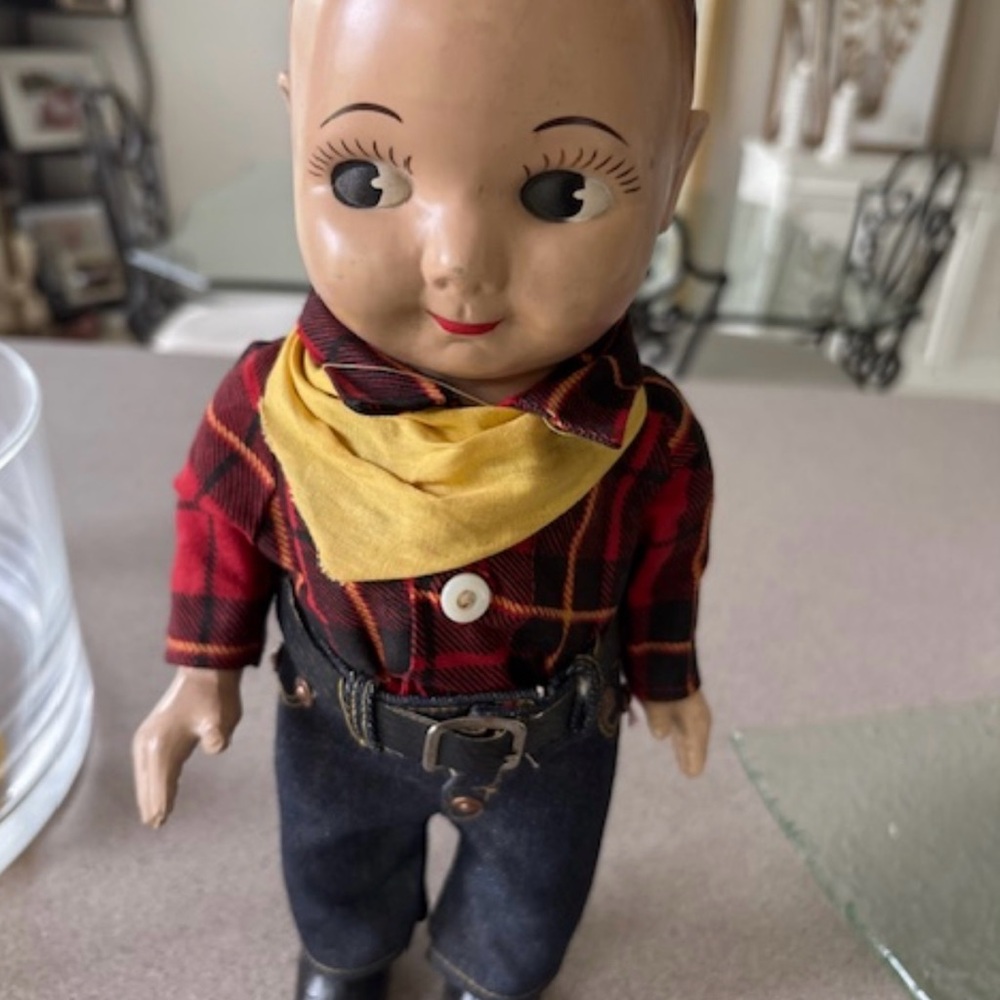 Red and Yellow Western Doll with Accessories